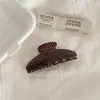Presilha Garra de Tubarão Acetato Bolinhas Pequenas Clássica Retro Simples Versátil Preto Branco Café Coque Firme Cabelo Deslocamento Temperamento Gentil