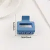 Golais Jewelry Pinza de Tiburón Cuadrada Helada Transfronteriza Pinza para el Cabello Simple Volumen de Cabello Grande Accesorios para el Cabello Versátiles para Mujeres