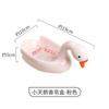Caixa de Sabonete Criativa de Cisne Pequeno para Casa Desenho Animado Cerâmica Caixa de Sabonete Banheiro Caixa de Sabonete Não Molha Prato de Sabonete Fofo