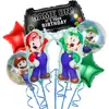 Atacado de comércio exterior meu mundo jogo conjunto de balões de aniversário balão de filme de alumínio decorativo manete de jogo Mario
