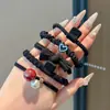 Bandas Elásticas para el Cabello de Otoño e Invierno para Mujer, Alta Elasticidad, Accesorios para el Cabello Duraderos, Ligas para el Cabello Elegantes, Bandas de Goma