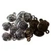 Colgante de Bolsa de la Suerte de Aleación de Plata Antigua Carácter de Bendición Estéreo de Doble Cara Colgante de Candado de Longevidad Accesorios para Pulsera y Collar DIY