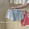 Camisola bordada estilo coreano para niña Tongxingyuan Verano Nuevo estilo Chaleco de cereza para niña Traje de shorts de mezclilla