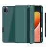Para cubierta protectora plana de mijo Xiaomi Pad 7 de 11.2 pulgadas, sensación de piel, triple pliegue, ranura para bolígrafo de TPU, cubierta de cuero 2024