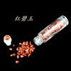 Botella vacía de 10 ml con cuentas de gemas naturales, bola de cristal, grava, aceite esencial, crema para ojos