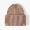 Gorro de Lana Grueso de Doble Capa con Puño para Exterior, Cálido y a Prueba de Frío, Tejido, Estilo Coreano, para Mujer en Otoño e Invierno