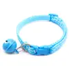 Coleira de cachorro branca com rachadura de 1 cm, colar anti-perda reconhecível, coleira para cachorro pequeno com Sino, corda ajustável para gato