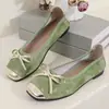 Zapatos Planos de Moda Franceses de Punta Cuadrada y Boca Baja para Mujer 2026 Nuevo Estilo Primavera y Verano con Faldas y Zapatos Mary Jane de Suela Suave