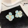 Pendientes de plata para mujer, estilo coreano, con explosiones en vivo, de alta gama y de lujo.
