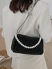Bolso tipo almohada de alta gama con incrustaciones de diamantes para mujer 2026 Moda de nicho Bolso de hombro elegante Estilo coreano Bolso casual versátil para mujer