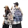 Mochilas para Estudiantes Universitarios Hombres, Gran Capacidad, Estudiantes de Secundaria y Preparatoria, Mochilas de Moda Estilo Harajuku Marca de Moda, Mochilas para Mujeres, Ins Cool