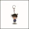 Chaveiro de Acrílico 2D Periférico de Anime Detective Conan Pingente para Mochila Escolar