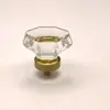 Puxador de Móveis Alto Padrão Luxo Estilo Europeu Cristal Octogonal Furo Único Puxador de Gaveta Mesa de Cabeceira Armário Puxador de Armário de Sapatos