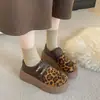 Mules sapatos de bico dividido femininos sola grossa versátil estilo coreano moda 2026 mocassins slip-on sapatos únicos pessoas baixas outono