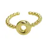 Anillos de 26 Letras Inglesas Más Vendidos Transfronterizos Anillos Gruesos Brillantes de Oro de 18 Quilates Modelo Caliente de Amazon Dropshipping
