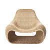 Silla de Ratán Creativa para Patio al Aire Libre B&B Muebles de Villa Sofá de Ratán Simple del Sudeste Asiático Silla de Ocio para Habitación Modelo de Hotel