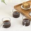 Taza de té de vidrio resistente al calor y a altas temperaturas con asa, artículos para el hogar engrosados, taza de té, regalos creativos comerciales, logotipo impreso