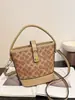 Bolso Cruzado de Hombro Único para Viajes Casuales, Nuevo Bolso Cubo Vintage Versátil Koujia, Bolso de Mano Texturizado Estampado para Mujer