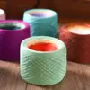 Manta Siete Estrellas Teñido por Segmentos Línea Pastel Gradiente Línea de Seda y Lino Línea de Algodón Tejido a Mano DIY Línea para Suéter Chal 300.00g