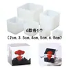 Soporte para libros de resina epoxi cristalina, adorno rectangular, molde de epoxi, adorno de espécimen DIY, soporte de exhibición, molde de silicona