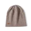 Gorros de Cachemira Pura para Hombres y Mujeres de Invierno Gorros Doble Capa Engrosados de Cachemira Pura Protección para las Orejas Gorros para el Frío Gorros de Montón para Parejas