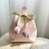 Nova bolsa de compras estilo chinês com estampa de tulipa, perfeita como sacola de lembrancinha de casamento para madrinhas, sacola de presente de noivado ou bolsa vazia para guardar doces e presentes de casamento - disponível em estoque