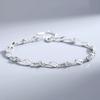 Pulseira de Cristal Nova Onda Amor para Meninas, Estilo Fresco de Verão, Pulseira de Amizade com Diamante Azul, Sensação de Alto Padrão, Luxo Leve