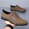 Zapatos de cuero de verano, zapatos de cuero suave para hombre, zapatos casuales de negocios de suela suave para hombre, zapatos de un pedal ligeros, zapatos de tablero