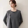 Chaleco sin mangas de cuello en V de cachemira con abertura lateral para mujer, Otoño Invierno, Tejido de punto suelto con flor 3D hecha a mano para superponer
