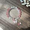 Pulsera de Bolsa de Dinero de Bambú de Imitación de Jade Blanco Natural para Mujer, Pulsera Vintage de Círculo Único, Puesto de Regalos, Artesanía Popular de Venta Caliente en Lugar Turístico