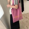 Bolso Cruzado de Hombro para Mujer Bolso de Lona Estampada Calle Gran Capacidad Bolso de Estudiante Casual Literario de Moda Marca Bolso de Lona en