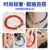 Acessórios de Lápis Lazúli Banhados a Ouro 24K Pulseira DIY Colar Acessórios de Joias com Contas Pingente de Cabaça Ruyi Gota Pequena