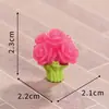 Embalagem de buquê de girassol e tulipa artificiais para paisagem em miniatura, decorações DIY para cenário de casa de bonecas, pequenos enfeites de mesa