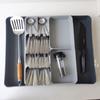 Organizador de Cocina Divisor Caja de Almacenamiento, Organizador de Compartimentos para Cajón de Cubiertos, Bandeja Caja de Almacenamiento para Cajón de Cocina