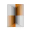 Pintura Decorativa Minimalista Moderna para Quarto Espaço Hierárquico Pintura Pendurada Estereoscópica Abstrato Geométrico Murais de Fundo para Sala de Estar Corredor