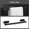 Toallero de Acero Inoxidable Transfronterizo Anillo para Toalla de Baño Estante para Toallas de Papel de Baño Gancho para Abrigo sin Clavos Juego de Baño Negro