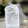 Comercio exterior Patrón europeo Caja de dulces negra hueca Caja de regalo hecha a mano Boda Gracias Caja de dulces de chocolate