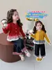 Conjunto Infantil Outono 2026 Novo Estilo Roupa de Bebê para o Início do Outono Conjunto de Duas Peças Moda Infantil Estiloso Roupas Estilo Coreano
