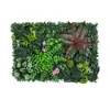 Paredes de Plantas Artificiales Transfronterizas, Paredes de Flores Artificiales para Césped Exterior, Decoraciones Florales para Centros Comerciales, Arreglos de Paredes de Fondo de Plantas Verdes para Entradas