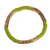 Pulsera de Arcilla Blanda Multicolor Versátil de Moda Joyería para Mujer Casual Vacaciones Playa Transfronteriza Europea y Americana Joyería Hecha a Mano al por Mayor