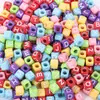 Cuentas del Alfabeto Inglés Hechas a Mano Sueltas Pulsera Collar Cadena de Teléfono Móvil Colgante Pulsera Accesorios de Joyería DIY