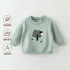Traje de Dos Piezas Sudadera Térmica de Felpa de Algodón Puro para Bebés y Niños Primavera y Otoño Ropa de Salida para Bebé Tops y Pantalones a la Moda Invierno