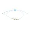 Pulseira artesanal de pedra de cristal natural mais vendida internacionalmente, pulseira fina com contas em fio colorido, estilo pequeno e fresco, perfeita para melhores amigas