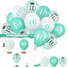 Conjunto de balões decorativos de festa com estampa de número de aniversário mais vendido internacional para decoração de cerimônia de 18º aniversário Balões
