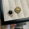 Botão de Metal Perolado de Pequena Fragrância de Luxo Leve para Blazer de Tricô Suéter Botões Decorativos Simples e Versáteis Costurados à Mão