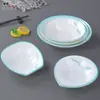 Prato de Mesa Imitação Porcelana para Hotel Prato para Pratos Frios Prato para Petiscos Prato Criativo de Arte para Hotel Prato para Acompanhamentos Prato Especial para Café da Manhã