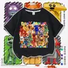 Novo Jogo de Restaurante Pizzy's Parlor Mercadoria Roupas Camiseta de Manga Curta Infantil Top Solto Verão