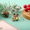 Nuevo regalo de Navidad, miniaccesorios de resina, adornos para árbol de Navidad, llavero de Papá Noel, colgante, venta al por mayor