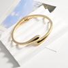 Nueva Llegada Pulsera Irregular Simple para Mujer Color Oro Anillo Nicho Clásico Lujo Ligero Superficie Ligera Pulsera Irregular Simple