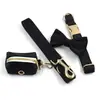 Conjunto Especial de Coleira e Guia de Veludo Cisne para Cachorro Suporte para Saquinhos de Cocô para Cães Pequenos e Médios
